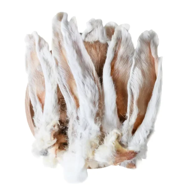 Air-Dried-Dog-Treats-Organic-Pet-Snacks-Rabbit-Ear-with-Face-Skin-for-Training-Rewards-and-Rabbit-Ear-with-Hair