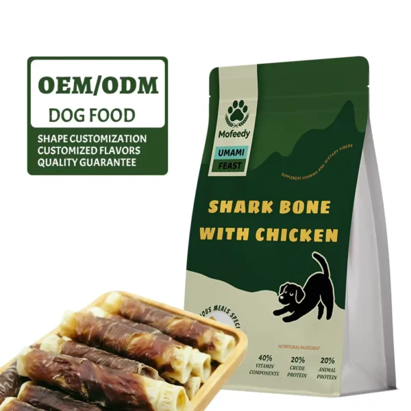 Air-dried-Chicken-Duck-Wrapped-Shark-Cartilage-Dog-Snacks-OEM-Private-Label-Healthy-Pet-Snacks