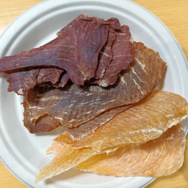 All-Natural-Single-Ingredient-Hypoallergenic-Cooling-Effect-Chewy-Snack-Dried-Duck-Breast-Slices-for-Pet