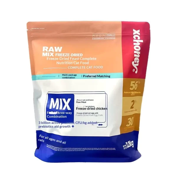 Cat-Food-Freeze-Dried-Complete-Mixed-Chicken-Egg-Yolk-Raw-Meaty-Bones-Main-Meal-High-Protein-Grain-Free-10kg