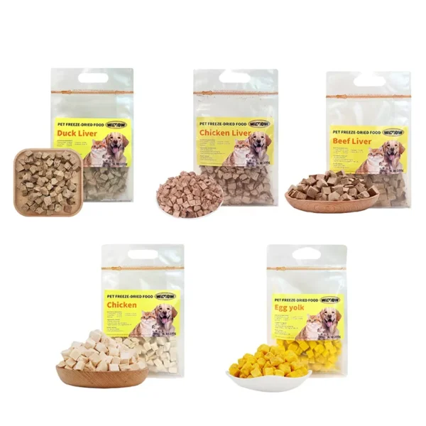 Cat-and-Dog-Snacks-Freeze-Dried-Pet-Snacks-Pure-Natural-Duck-Liver-Beef-Liver-Chicken-Egg-Yolk-Pet-Food