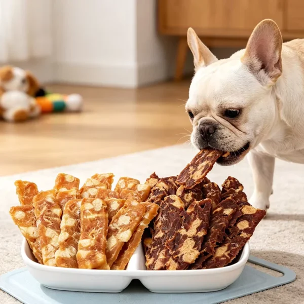 Chicken-or-Duck-or-Beef-with-Cheese-Slices-Air-Dried-Protein-Packed-Soft-Chewy-Dog-Treats