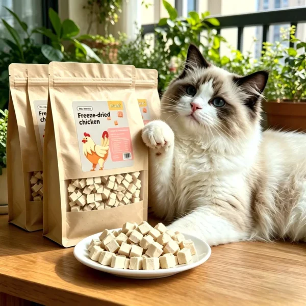 Customizable-Freeze-Dried-Chicken-Granules-for-Cats-and-Dogs-Snacks-Low-Fat-Zero-Additives-Helping-with-Pets-Muscle-Health