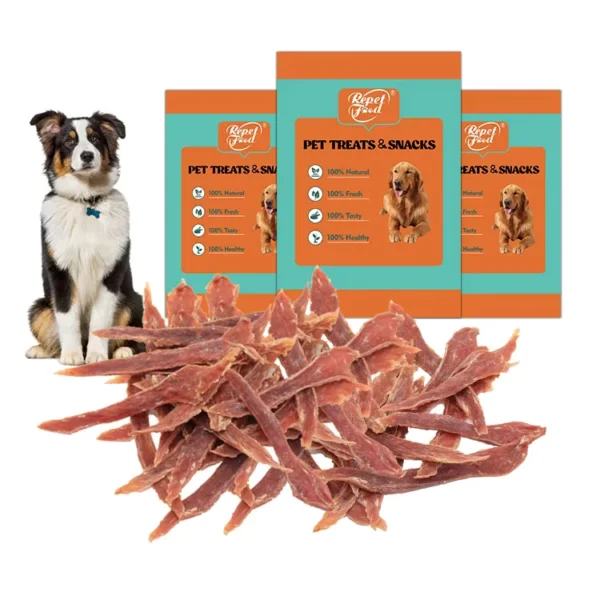 Duck-Breast-Dog-Treat-Pet-Food-Dry-Meat-Real-Nature-Dog-Food-Duck-Meat-Circle-Ring