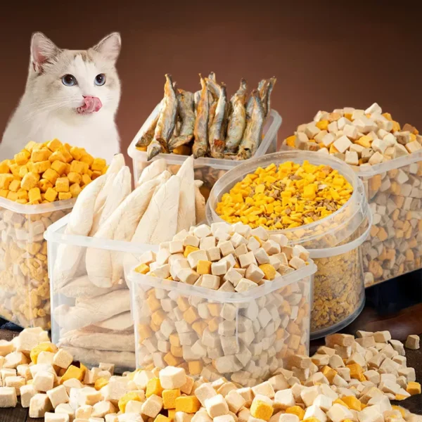 FDA-Certified-Factory-Direct-Natural-Freeze-dried-Pet-Snacks-Chicken-Duck-Fish-Dried-Egg-Yolk-Bagged-Health-Delicious-Pet-Treats