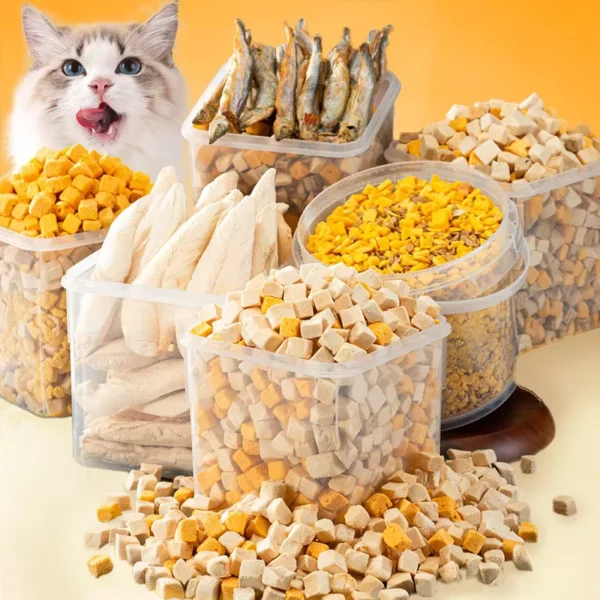 FDA-Factory-Sales-of-High-quality-Freeze-dried-Fish-Meat-Sardines-Pet-Treats-Beneficial-Health-All-natural-cat-and-Dog-Treats