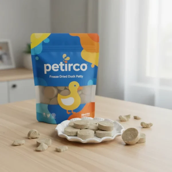 Freeze-Dried-Bulk-Raw-High-Protein-Non-GMO-Organic-Grain-Free-Healthy-Cat-Food-Pet-Supplies-Duck-Patty-Meat-OEM-ODM