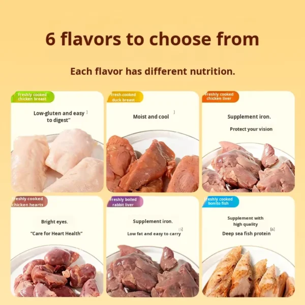 Freeze-Dried-Cat-Dog-Snacks-Rich-Iron-Chicken-Breast-Duck-Breast-Rabbit-Liver-Rice-Mix-Improve-Picky-Eating-Refundable