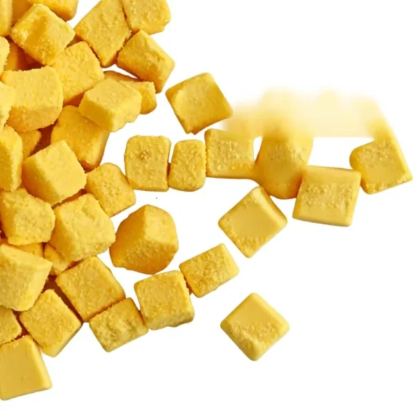 Freeze-Dried-Cat-Treats-Chicken-Liver-Egg-Yolk-Raw-Meat-Bone-Bits-Cats-Dogs-All-Stages-100g-500g-Clear-Bag-Packaging