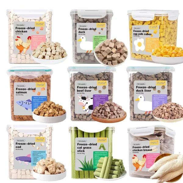 Freeze-Dried-Chicken-100g-High-Nutrition-Dog-and-Cat-Training-Snacks-High-Protein-Customizable-Flavor-Pet-Food
