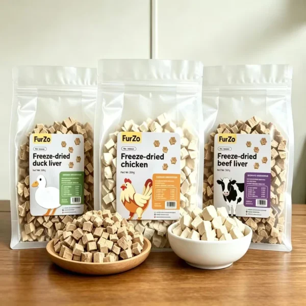 Freeze-Dried-Chicken-Duck-Meat-Treats-for-Cats-and-Dogs-High-Protein-Skin-and-Coat-Health-Relieve-Tears-Custom-Labels-Food-1