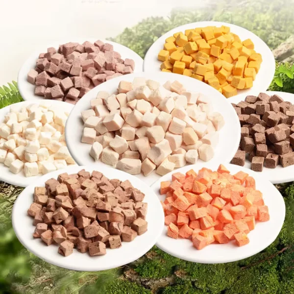 Freeze-Dried-Dog-Snack-Pet-Chicken-Duck-Beef-Pellet-Combination-100-Fresh-Meat-Dog-Treats-Mixed-Food-Reward