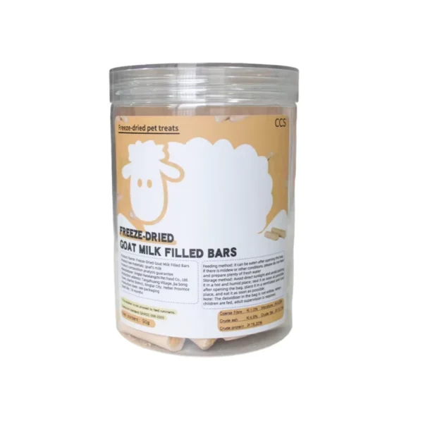 Freeze-Dried-Goat-Milk-Filled-Bites-Dog-Training-Treats-Raw-Freeze-Dried-Cat-Food
