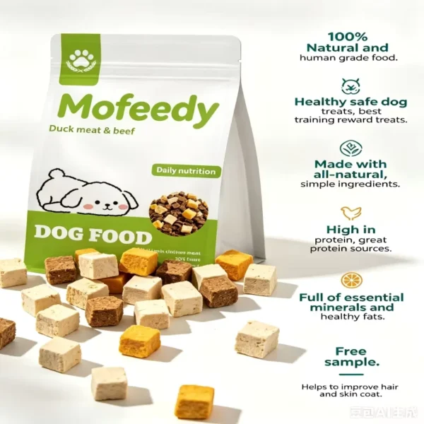 Freeze-Dried-Pet-Snacks-Raw-Meat-Chicken-Beef-Salmon-Mix-Rich-Nutrition-Boost-Coat-Health-All-Natural-Treats