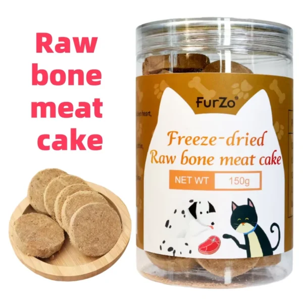 Freeze-Dried-Raw-Bone-Meat-Cakes-Protein-Rich-Pet-Snacks-Cat-and-Dog-Teething-Biscuits-Tasty-Chicken-and-Vegetable-Flavor