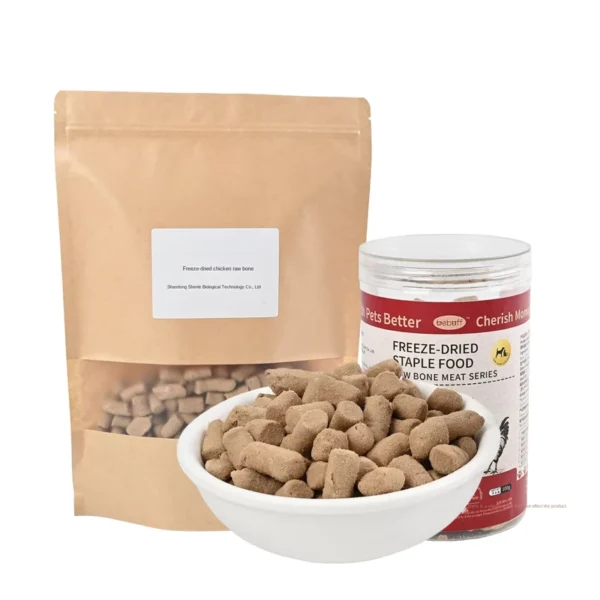 Freeze-Dried-Raw-Dog-Food-Chicken-Meat-Bone-Complete-Balanced-High-Protein-Grain-Free-for-All-Life-Stages