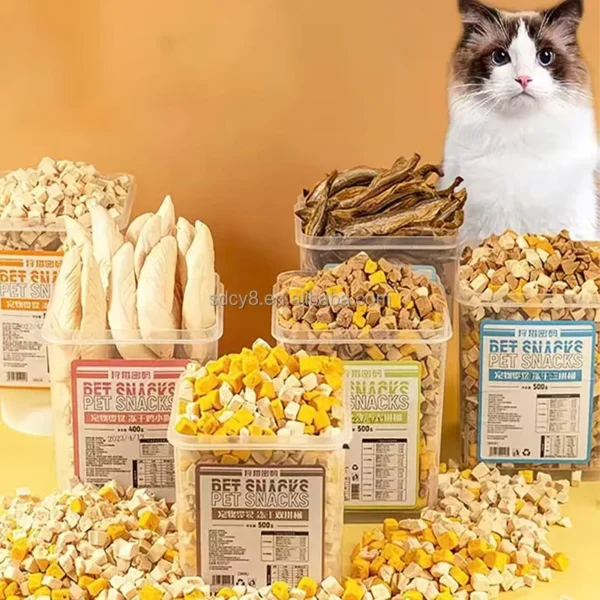 Freeze-Dried-Raw-Rabbit-Meat-Heart-Liver-Stomach-Mixed-Pet-Food-High-Nutrition-Pet-Training-Treats