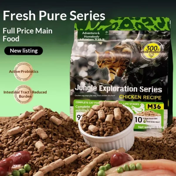Fresh-Pure-Enjoy-36-Protein-Chicken-Complete-Cat-Food-15kg-Freeze-Dried-Raw-Meaty-Bones-Grain-Free-for-All-Life