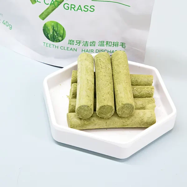 Healthy-Dog-Cat-Treats-and-Food-Clean-Teeth-FD-Catgrass-Yeething-Stick-Pet-Freeze-Dried-Snack