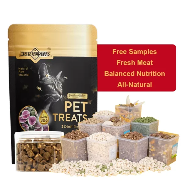 Healthy-Freeze-Dried-Cat-Snacks-Single-Ingredient-Fresh-Meat-Digestible-Irresistible-Taste-Cat-Treats-Factory-Direct-Supply