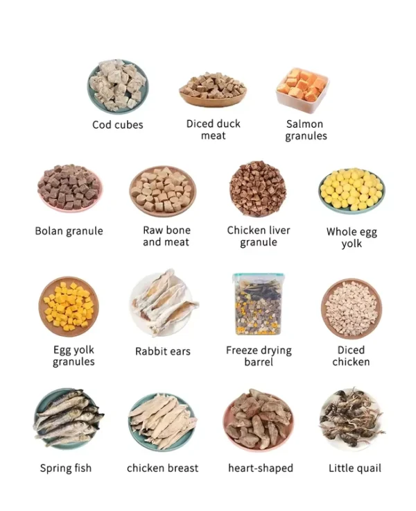 High-Quality-Freeze-Dried-Pet-Food-100-Freeze-Dried-Chicken-Nuggets-Dog-Cat-Food-Freeze-Dried-Food-Pet-Treats