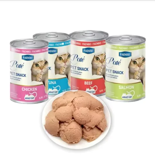 Hot-Selling-Cat-Treat-High-Nutrition-Various-Flavors-OEM-ODM-375g-Organic-Cat-Canned-Food-Wet-Food-Cat-Treats-With-High-Quality