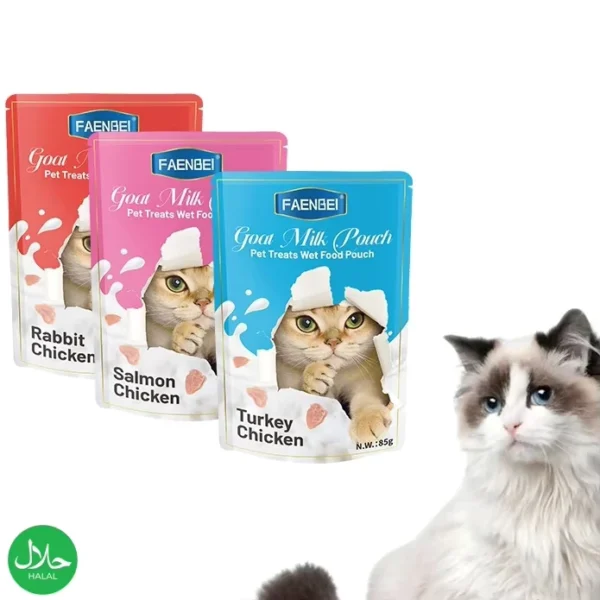 Low-Fat-Wet-Cat-Food-85g-Chicken-Goat-Milk-Flavor-Private-Label-Meat-Based-Pet-Food-From-Reliable-Suppliers