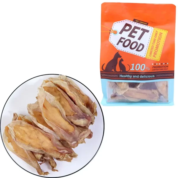 Natural-Chew-Dog-Treats-Rabbit-Ear-Chicken-Dried-Food-Multiple-Flavors-Dry-Dog-Snacks