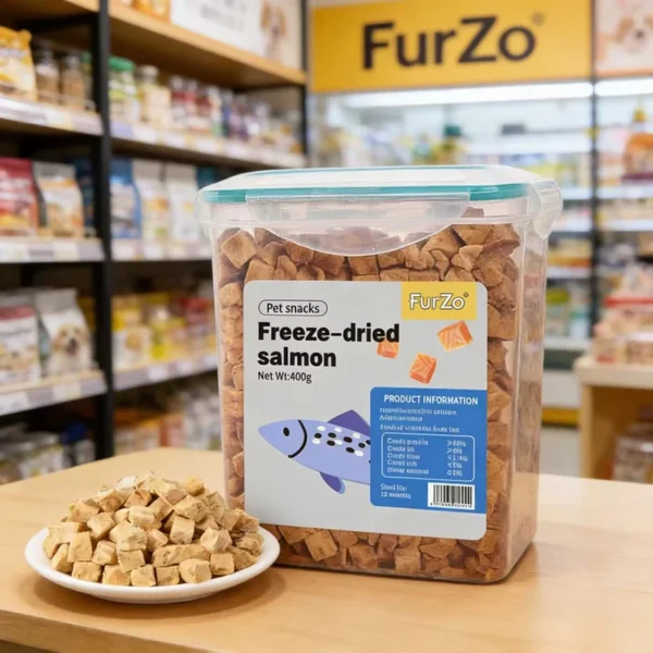 Natural-Healthy-Dry-Cat-Food-High-Protein-Freeze-Dried-Fresh-Meat-Salmon-Flavor-Nutritious-Pet-Food-400G