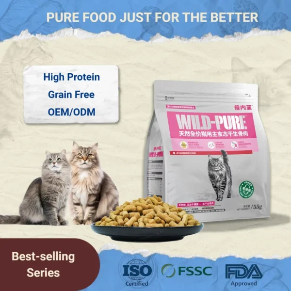 New-Model-Factory-Price-High-Quality-Freeze-Dried-Pet-Food-High-Protein-and-Nutritious-Suitable-for-Cat