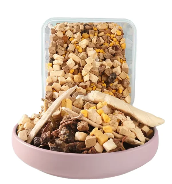 OEM-Mixed-Salmon-Duck-Chicken-Beef-Dry-Pet-Food-Freeze-Dried-Dog-Treats