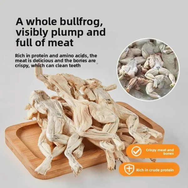 OEM-ODM-100-Pure-Freeze-Dried-Bullfrog-Chunks-Pieces-High-Protein-Grain-Free-Natural-Cat-Dog-Treats-Bulk-Factory