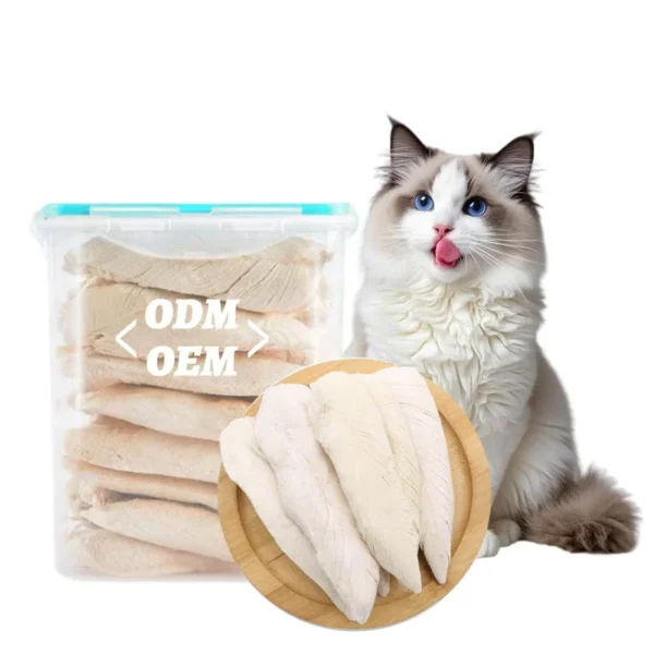 OEM-ODM-High-Protein-Freeze-Dried-Chicken-Meat-Cat-Treats-with-Vitamins-Minerals-No-Added-Antibiotics