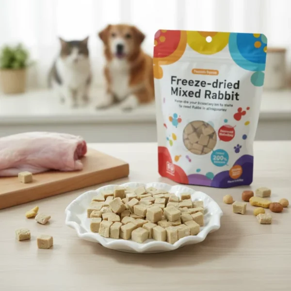 OEM-ODM-Pets-Freeze-Dried-Mixed-Chicken-Cubes-Multiple-Flavors-Fresh-Meat-Ingredients-Mixed-Treats-Cat-Dog-Snacks-Food