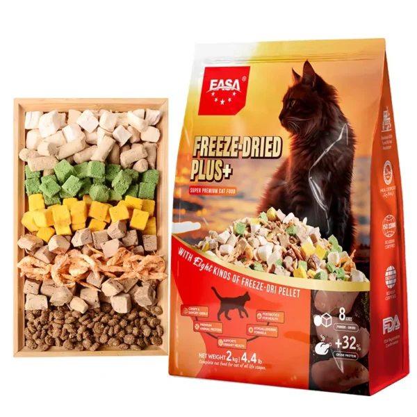 OEM-Pet-Treat-Fresh-Meat-High-Protein-Cat-Dog-Food-Grain-Free-Formula-Add-Chicken-Beef-Krill-Egg-Yolk-Freeze-Dried-Pet-Food-Dry