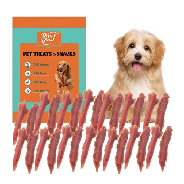 Oem-Private-Label-Soft-Duck-Breast-Jerky-High-Quality-Natural-Raw-Materials-Dog-Pet-Treats