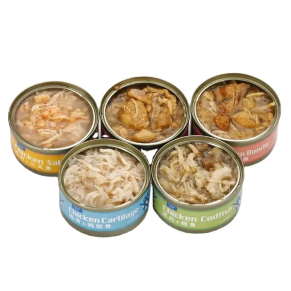 Online-Oem-Shredded-Chicken-and-Salmon-Canned-Food-for-Cats-Snacks