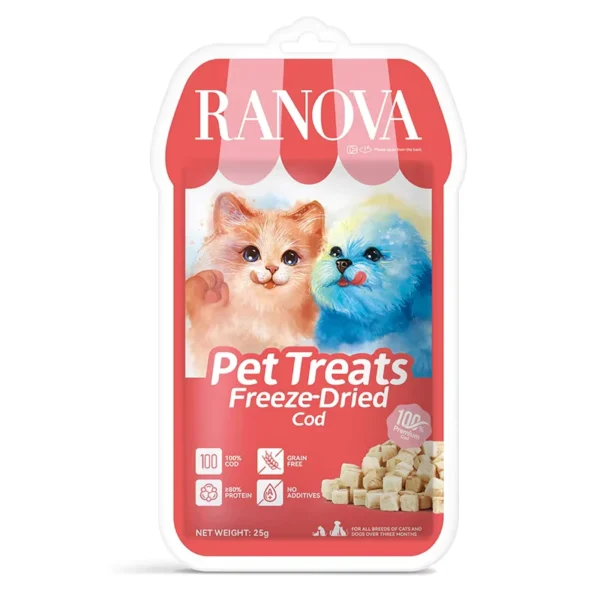 Organic-Cod-Freeze-Dried-Raw-Dog-Treats-High-Protein-Low-Fat-Grain-Free-Natural-Single-Ingredient-Cod-Meal-All-Sizes-Sold