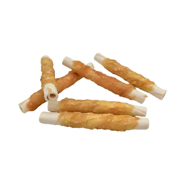 Organic-Long-Lasting-Chewable-Chicken-Wrapped-Sticks-Healthy-Grain-Free-Dog-Treats-For-Small-Large-Dogs
