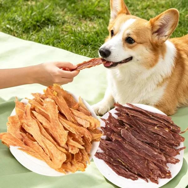 Original-Cut-Chicken-Duck-Breast-Jerky-Air-Dried-Thin-Sliced-Single-Protein-Grain-Free-Low-Fat-Dog-Cat-Snacks