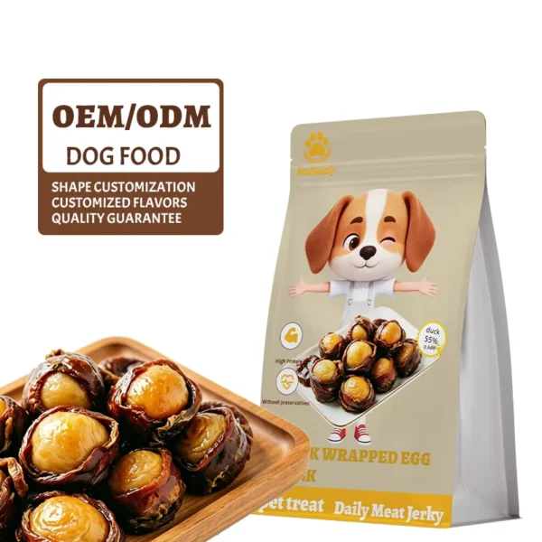 Pet-Food-Manufacturer-Air-Dried-Duck-Wrapped-in-Egg-Yolk-and-Duck-Meat-Pet-Treats-Dog-Snack-Treats-Chicken-Wrapped-With-Egg-Yolk