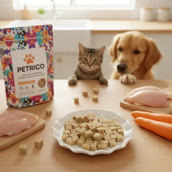 Pet-Food-Organic-Freeze-Dried-Chicken-Carrot-Fruit-Vegetable-Pure-Natural-Pets-Snacks-Sensitive-Digestion-Vitamin-Supplements