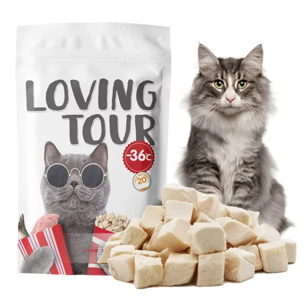 Pet-Food-Snacks-Cat-Dog-Food-for-Freeze-Dried-Raw-Cat-Food-Cats-Treats-Chicken-Meat-Cube