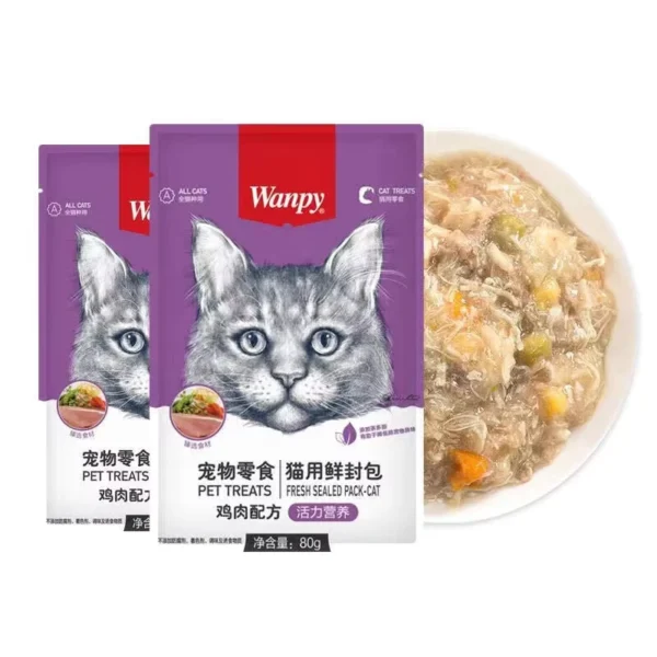Pet-Snack-Cat-Vital-Nutrition-Fresh-Package-7-Flavor-80g-Chicken-Tuna-Salmon-Beef