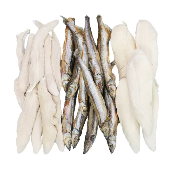 Pet-Treats-and-Food-FD-Fish-Capelin-100-Natural-Fresh-cat-Dog-Food-Animal-Freeze-Dried-Snack-Chicken-Breast