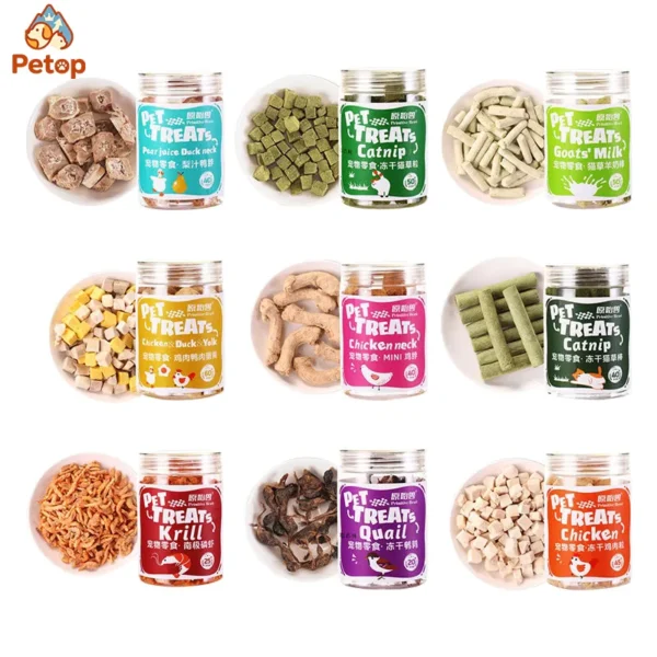 Petop-Factory-Pure-Dog-Food-Chicken-Breast-Egg-Yolk-Chicken-Liver-Salmon-No-Additives-Natural-Raw-Treat-Freeze-Dried-Dog-Food