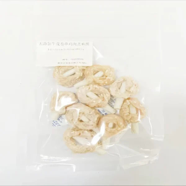 Popular-HUACHONG-Natural-Pet-Food-Rawhide-Bone-Chicken-Meat-Material-Treats-Snacks-Dogs-Skin-Coat-Health-HACCP-Certified-No