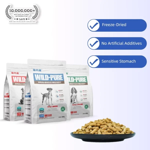 Premium-Freeze-Dried-Dog-Chew-Treats-High-Meat-Content-High-Protein-Grain-Free-Non-GMO-Probiotics-Digestion-Joint-Health-Skin