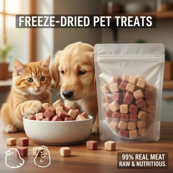 Premium-Freeze-Dried-Pet-Food-Freeze-Dried-Raw-Food-for-Dogs-Complete-Freeze-Dried-Food-Frozen-Dog-Snacks-Lickable-Cat-Treats