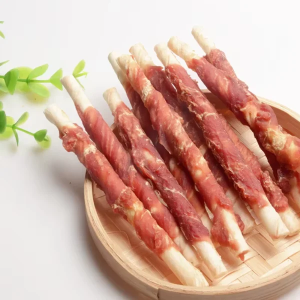 Promotional-Top-Quality-Factory-Direct-Sale-Dog-Food-Pet-Treats-Duck-Cowhide-Stick-For-Dog-Chew